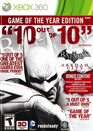 Batman Arkham City Game of the Year